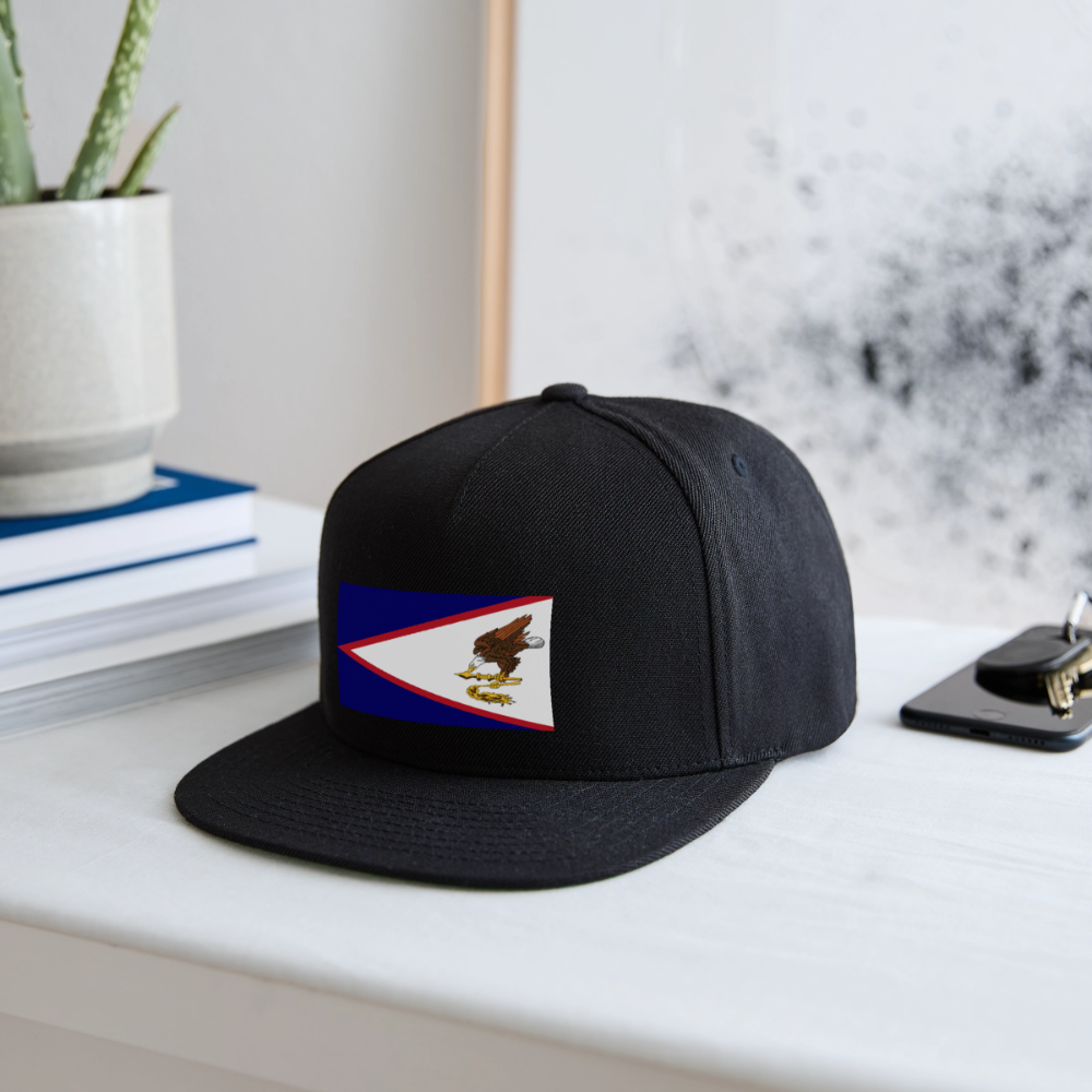 Snapback Baseball Cap - black