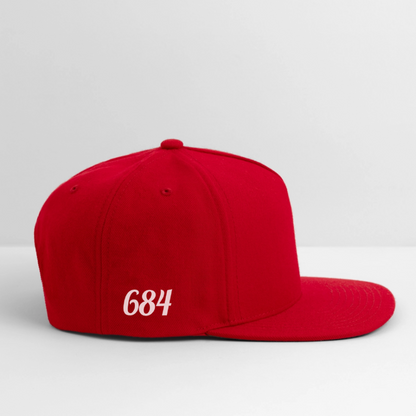Snapback Baseball Cap - red