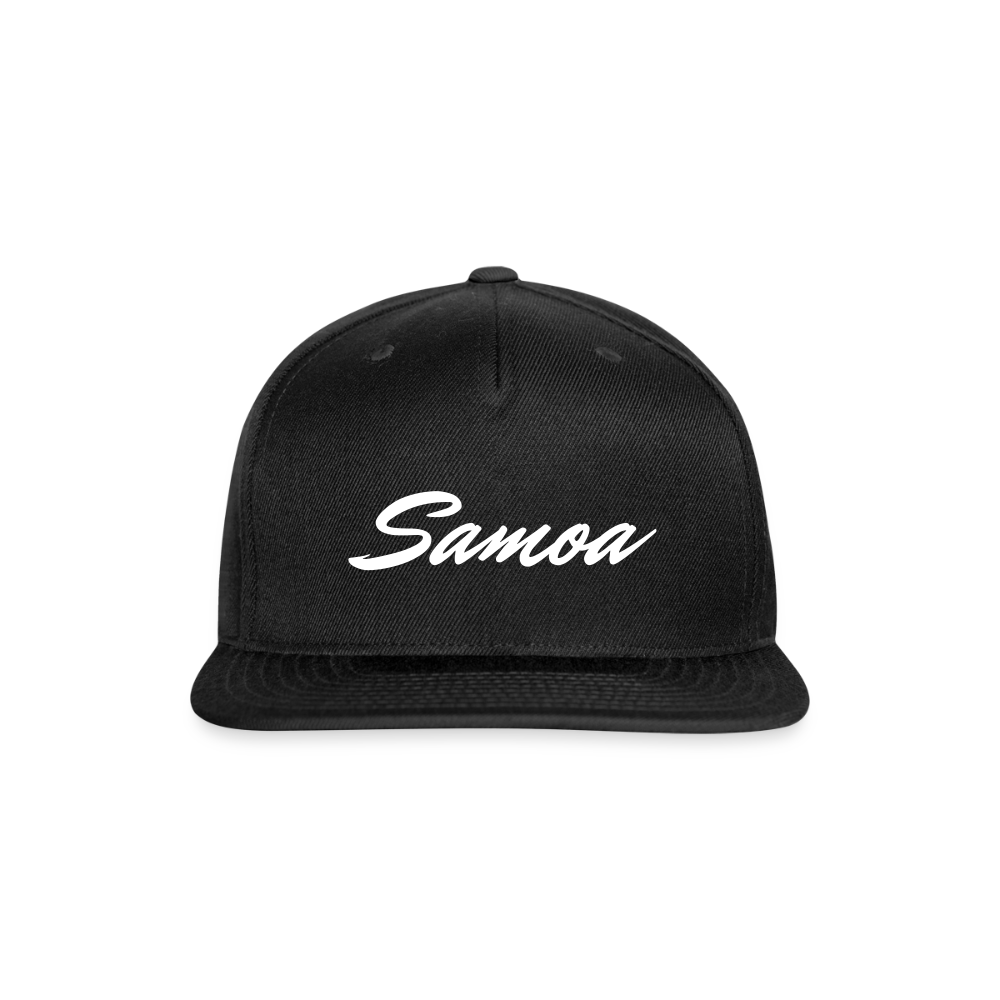 Snapback Baseball Cap - black