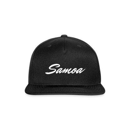 Snapback Baseball Cap - black