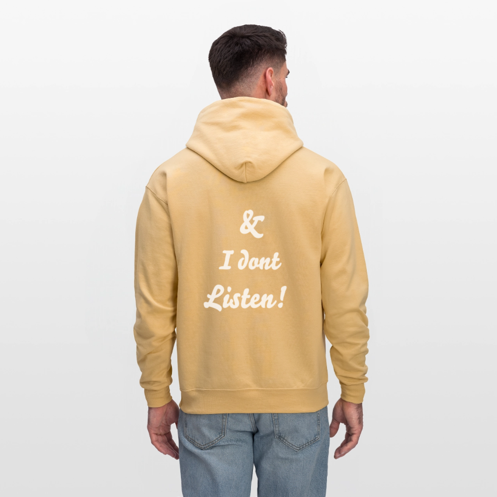 Men's Hoodie - light gold 
