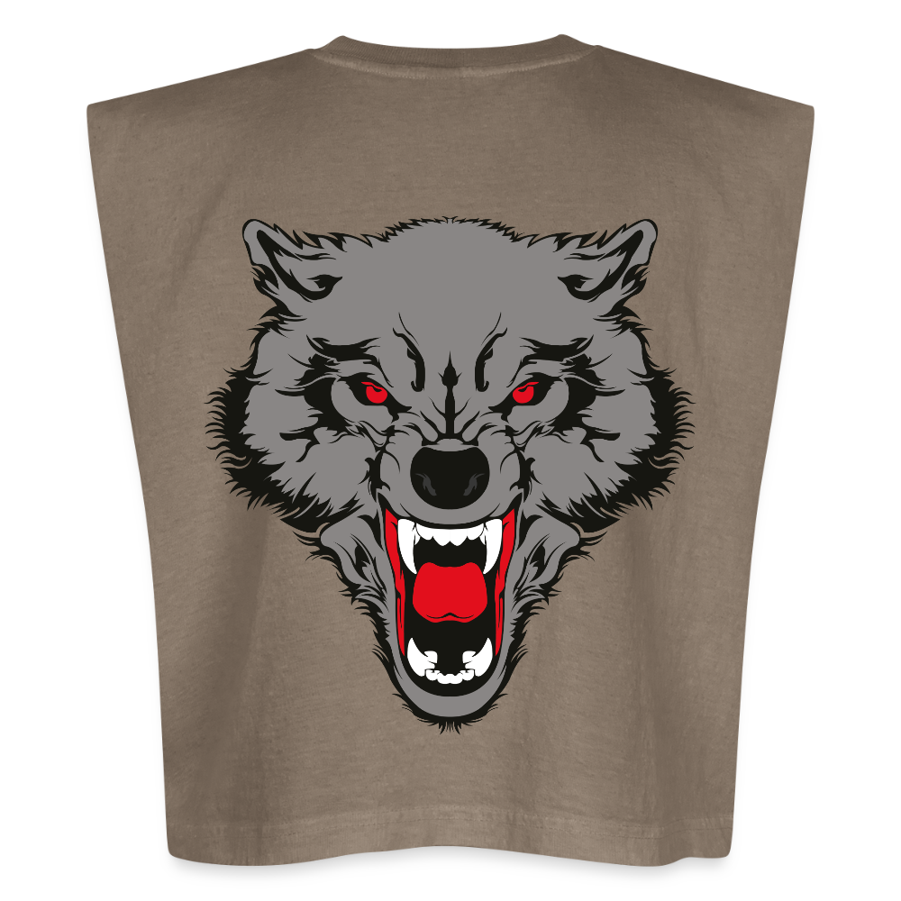 Muscle T - faded brown