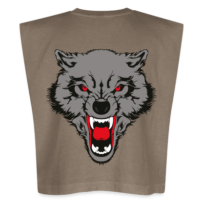 Muscle T - faded brown