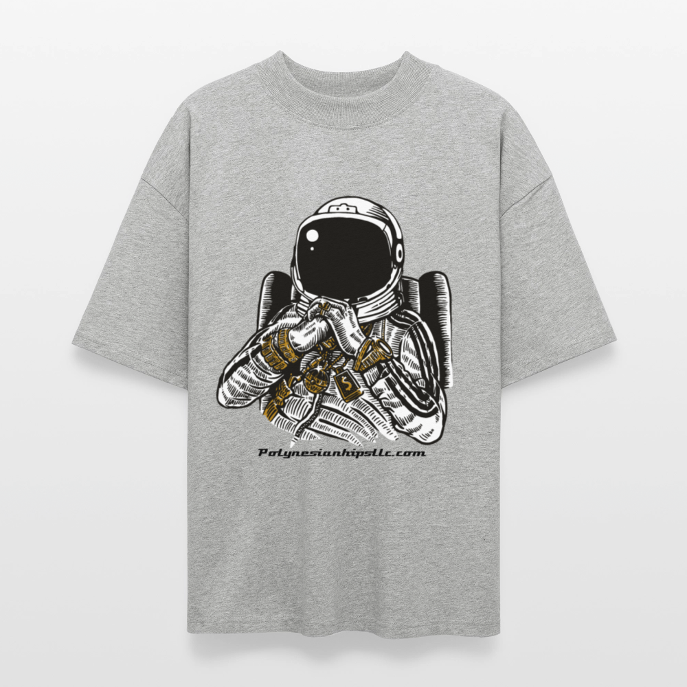 Oversized Graphic T - heather gray
