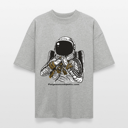Oversized Graphic T - heather gray