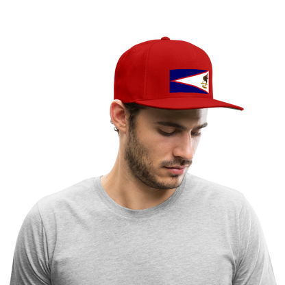 Snapback Baseball Cap - red