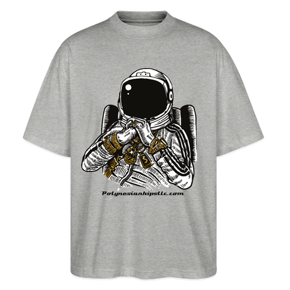 Oversized Graphic T - heather gray