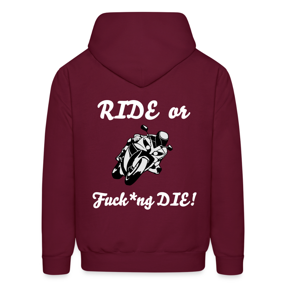 Men's Hoodie - burgundy