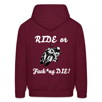 Men's Hoodie - burgundy