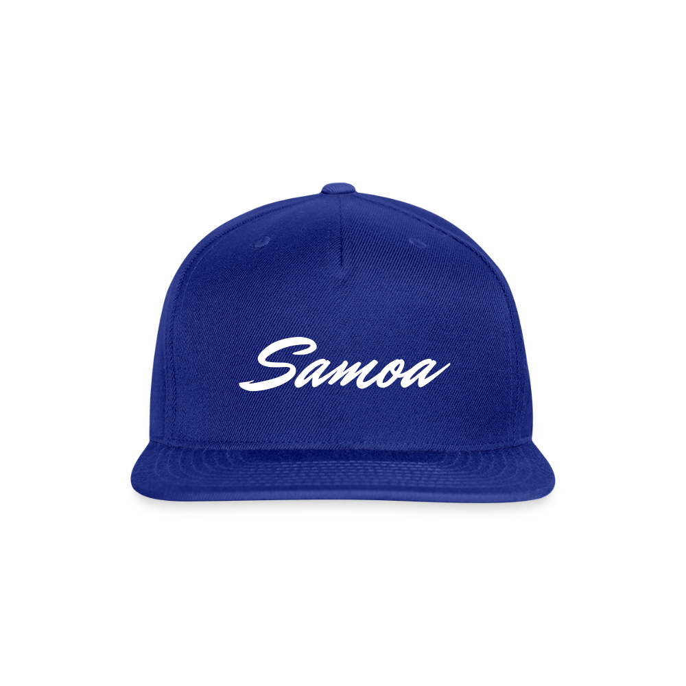 Snapback Baseball Cap - royal blue