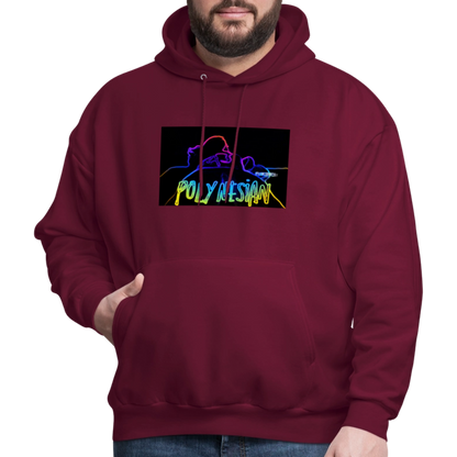 Men's Hoodie - burgundy