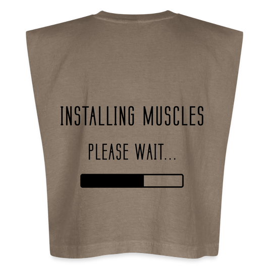 Muscle T - faded brown