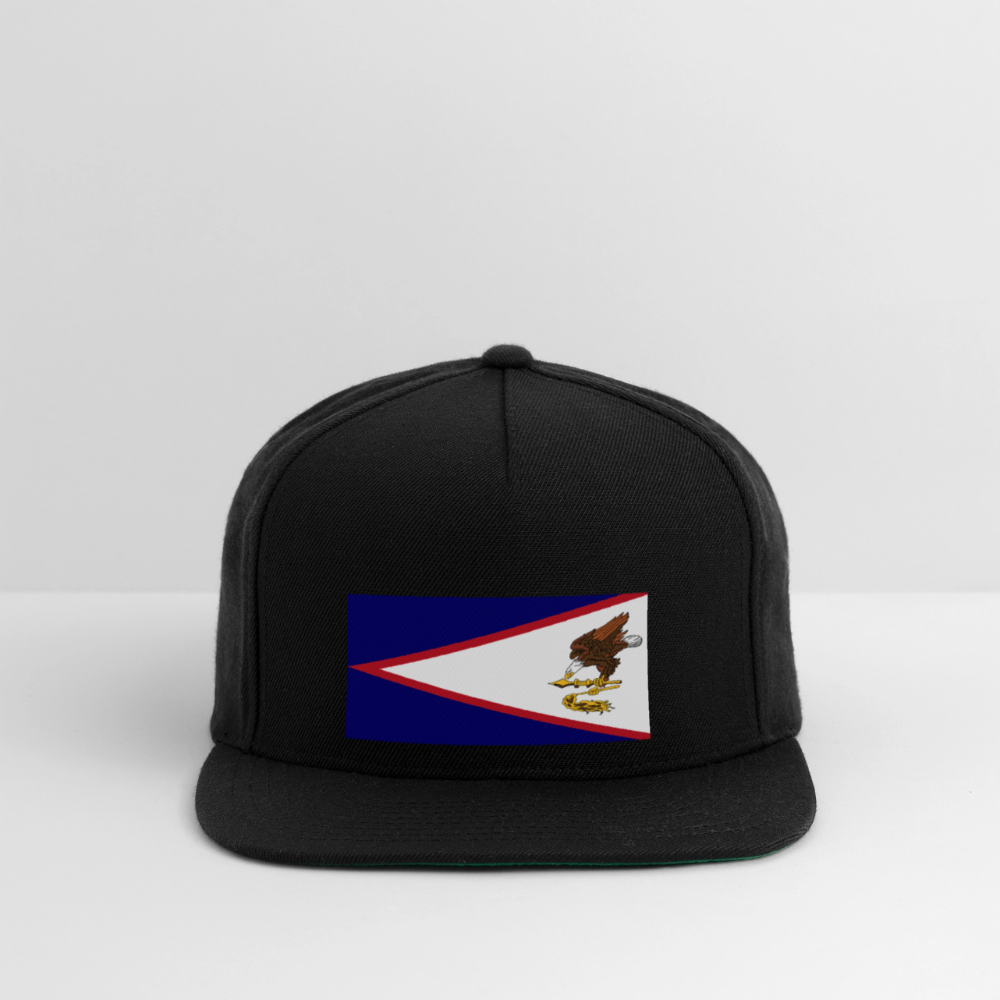 Snapback Baseball Cap - black