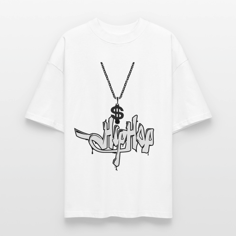 Oversized Graphic T - white