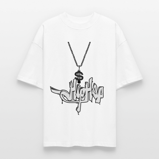 Oversized Graphic T - white