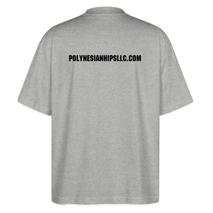 Oversized Graphic T - heather gray