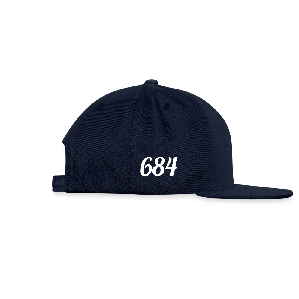 Snapback Baseball Cap - navy