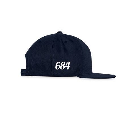 Snapback Baseball Cap - navy