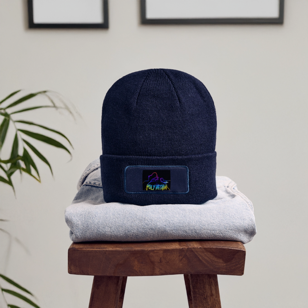 Patch Beanie - navy