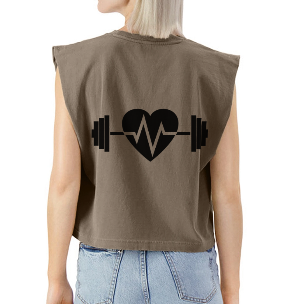 Muscle T - faded brown
