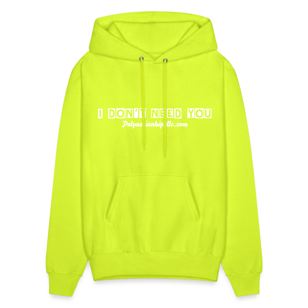 Men's Hoodie - safety green