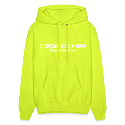 Men's Hoodie - safety green