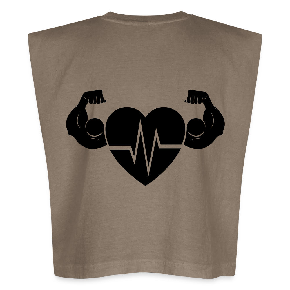 Muscle T - faded brown