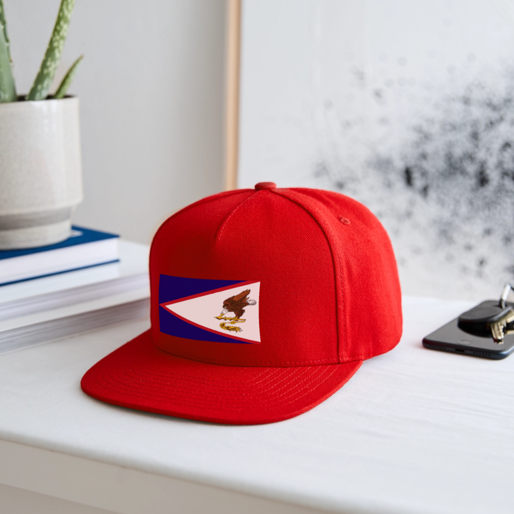 Snapback Baseball Cap - red