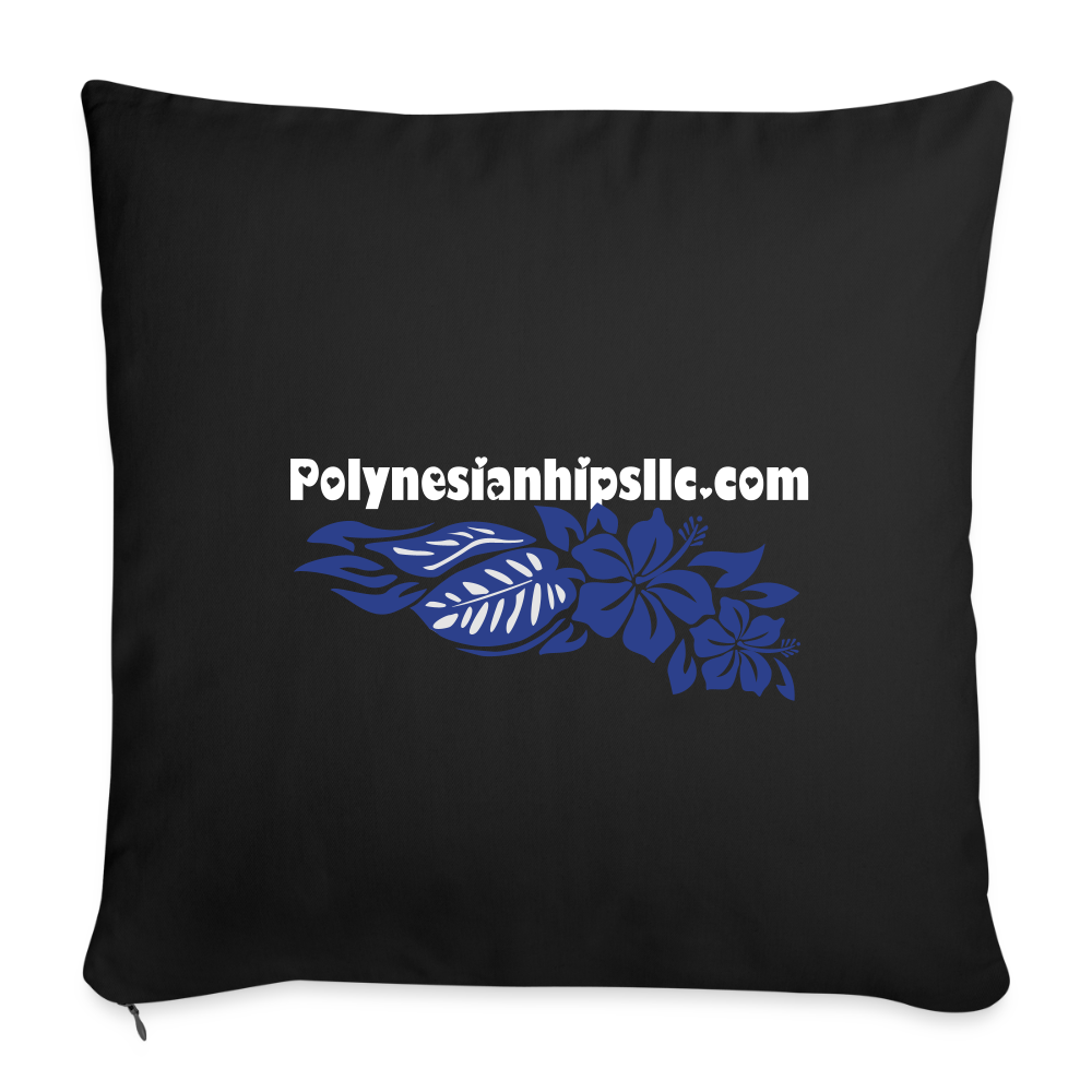 Throw Pillow Cover 18” x 18” - black