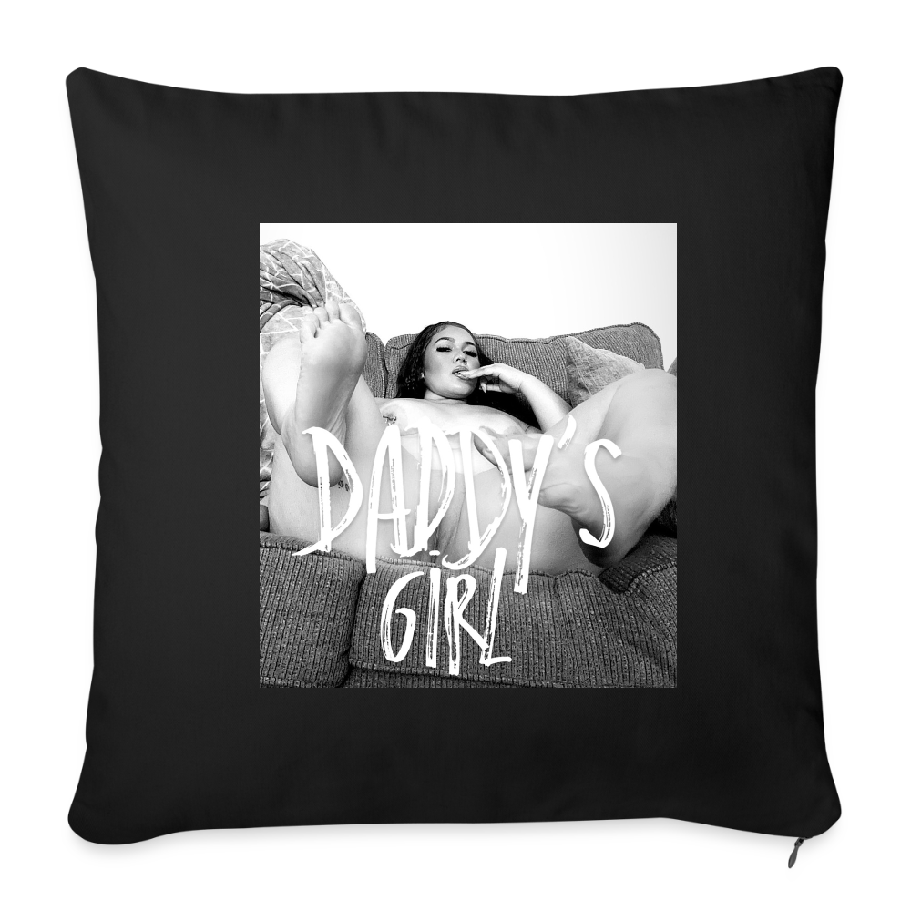 Throw Pillow Cover 18” x 18” - black