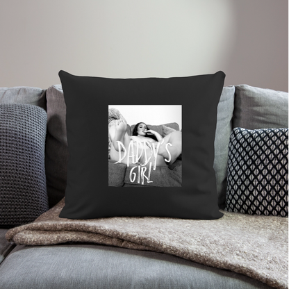 Throw Pillow Cover 18” x 18” - black