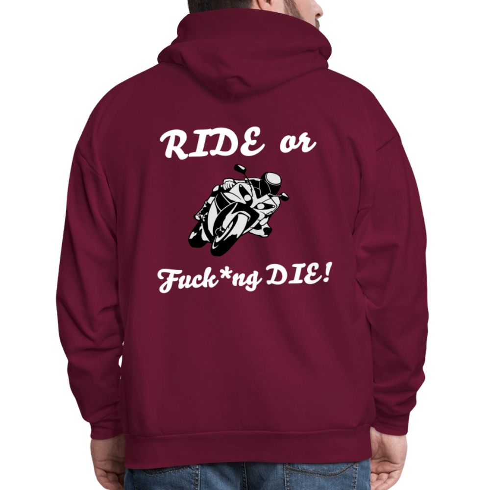 Men's Hoodie - burgundy
