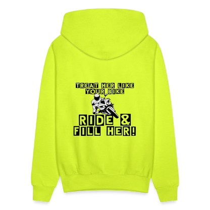 Men's Hoodie - safety green