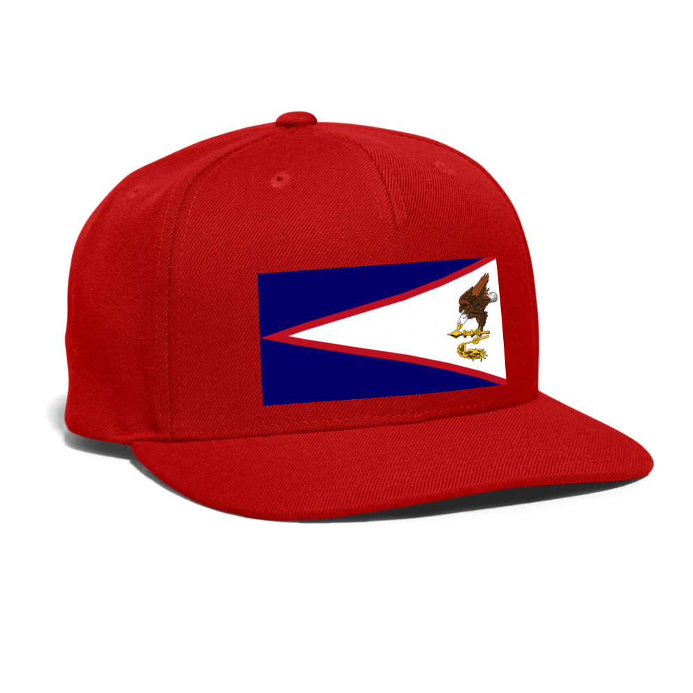 Snapback Baseball Cap - red