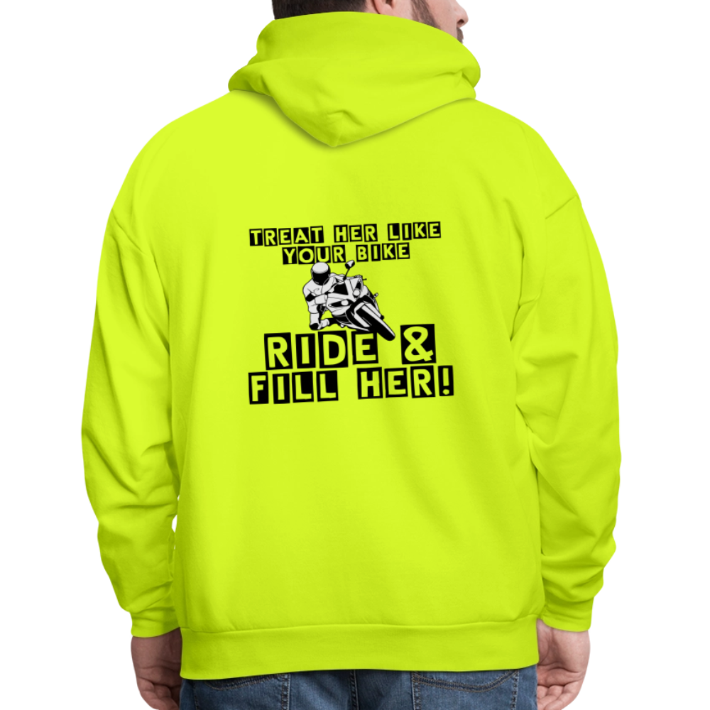 Men's Hoodie - safety green