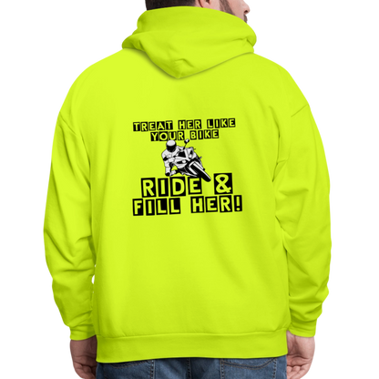 Men's Hoodie - safety green