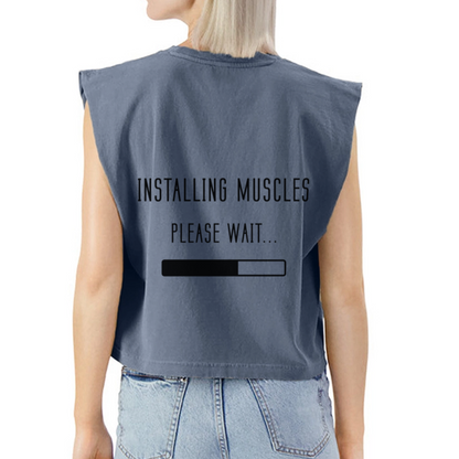 Muscle T - faded navy