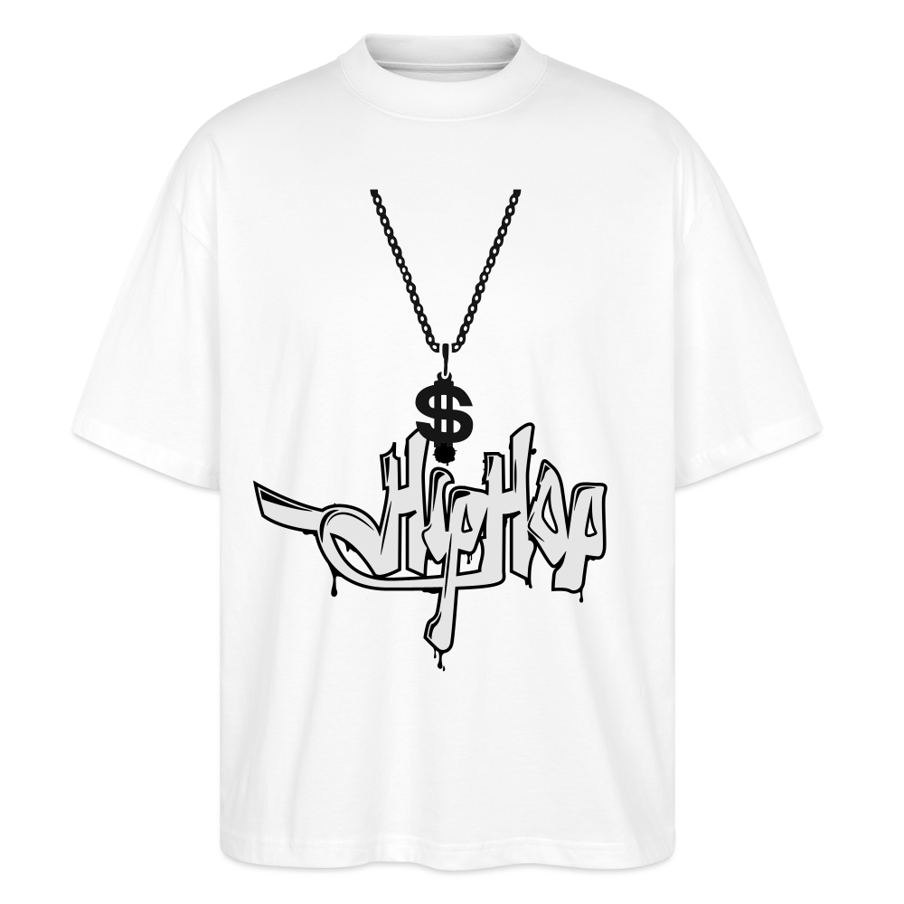 Oversized Graphic T - white