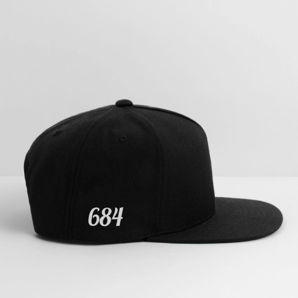 Snapback Baseball Cap - black