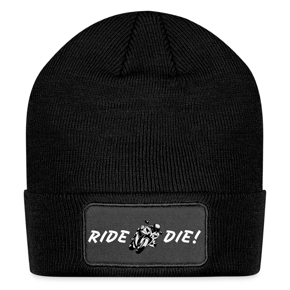 RIDE OR DIE BEANIE - black
