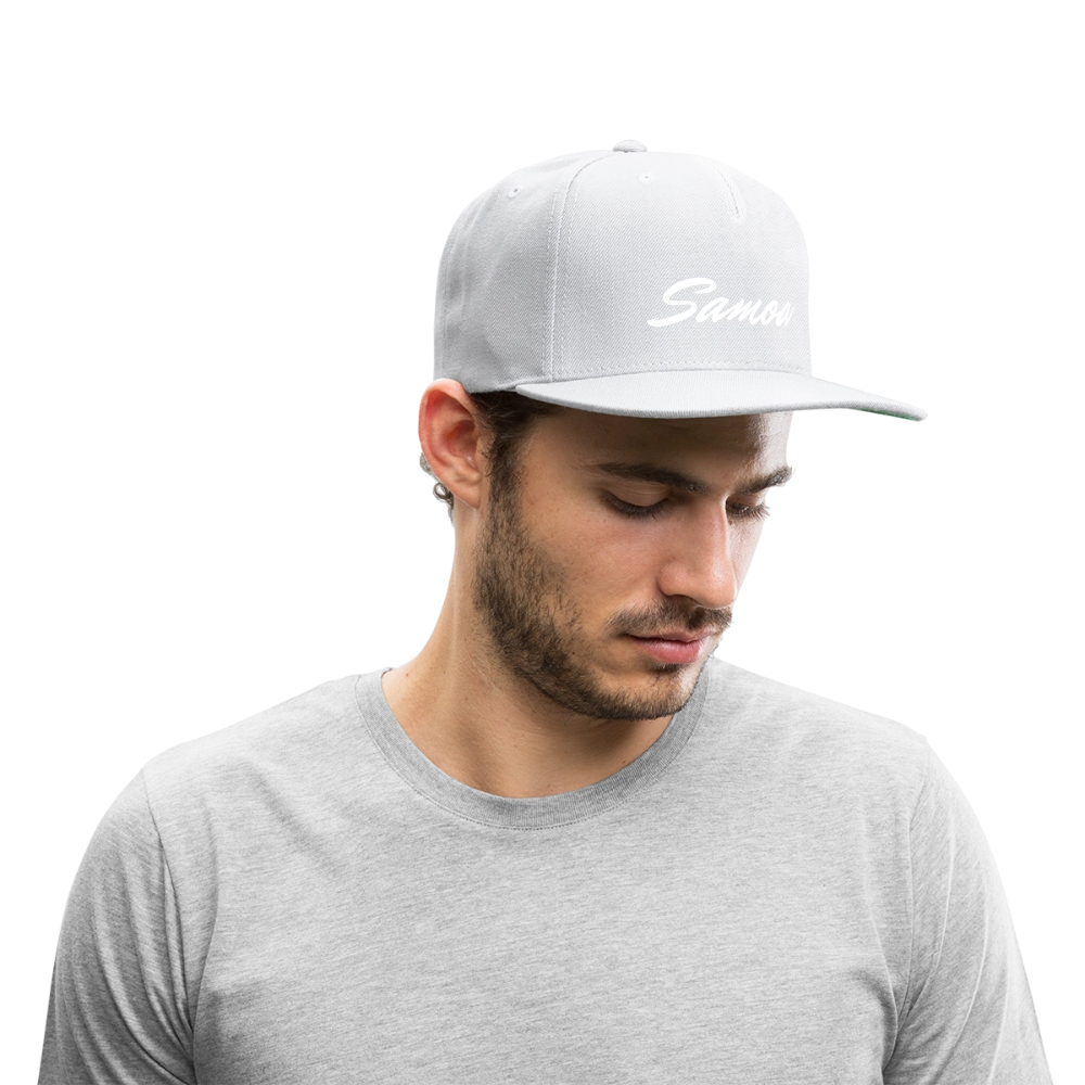 Snapback Baseball Cap - white