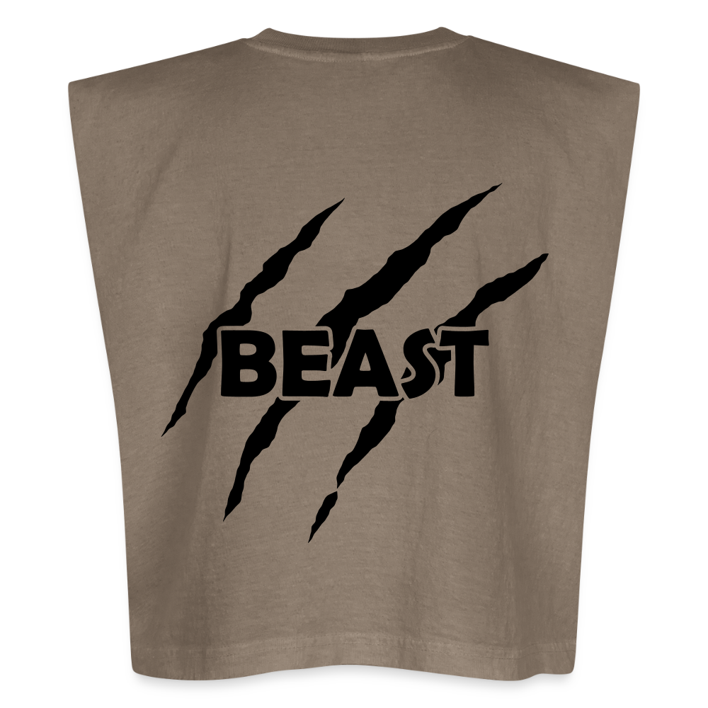 Muscle T - faded brown
