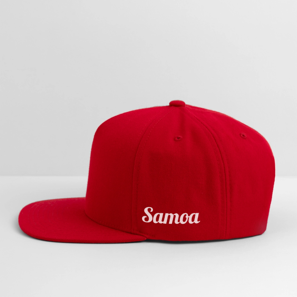 Snapback Baseball Cap - red