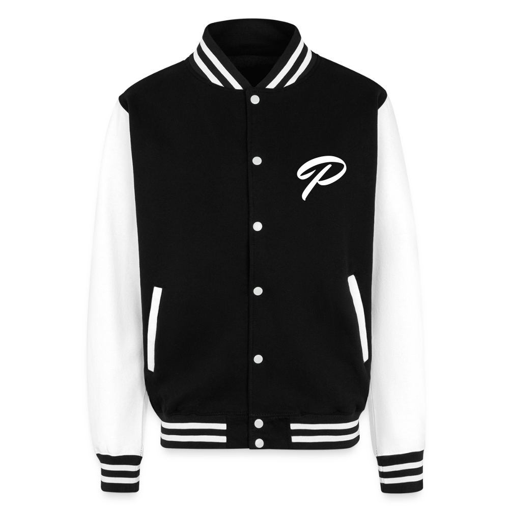 P Letterman Jacket - black/white