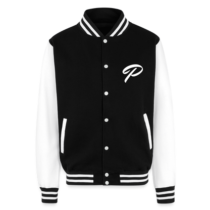 P Letterman Jacket - black/white