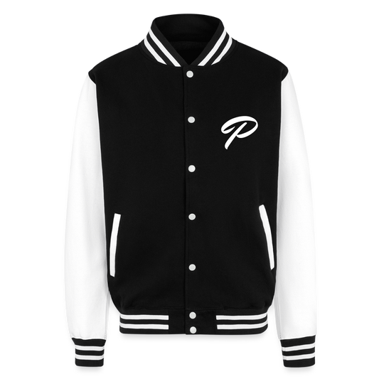 P Letterman Jacket - black/white