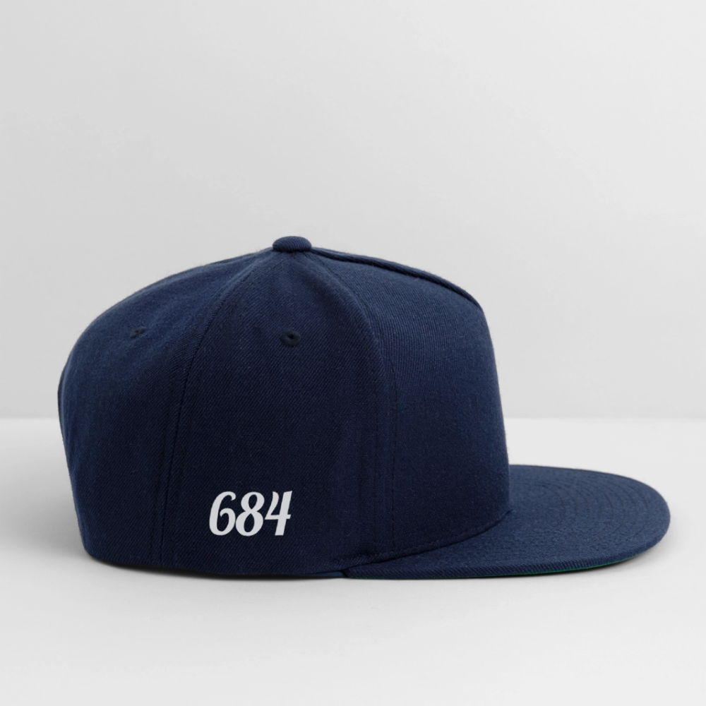 Snapback Baseball Cap - navy