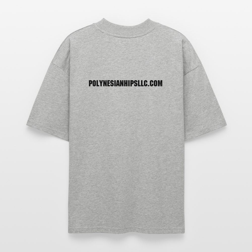 Oversized Graphic T - heather gray
