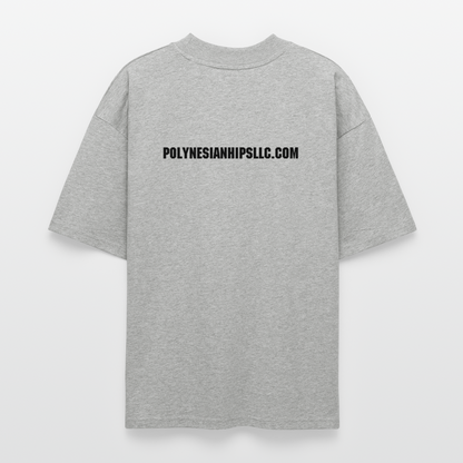 Oversized Graphic T - heather gray
