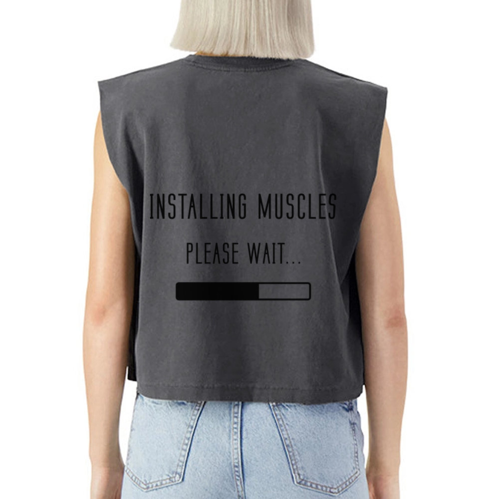 Muscle T - faded black